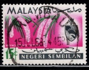 Malaysia - Negri Sembilan #81 Orchids Type - Used