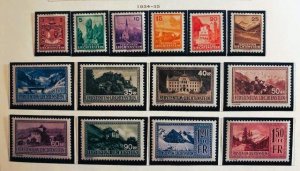 Liechtenstein 116-29 In Mounts