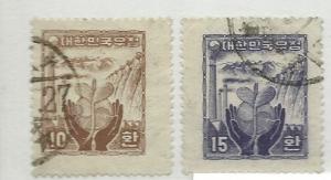 Korea #212-212B,212C,&212D  (U)  CV $6.50