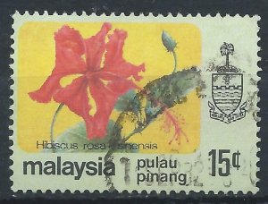 Penang 1979 - 15c Hibiscus - SG90 used