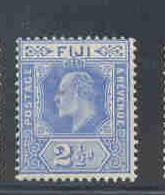 Fiji Sc 73 1910 2 1/2d ultramarine E VII stamp mint