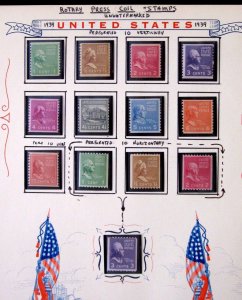 US - SCOTT# 839-851, 1055-1018,1059A - MNH - CAT VAL $37.25