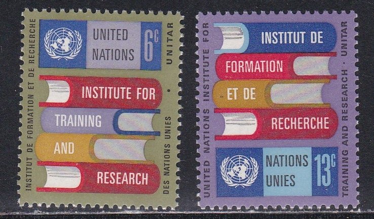 United Nations - New York # 192-193, Books & UN Emblem, LH