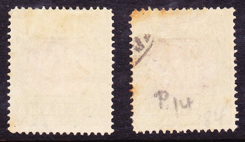 Australia, SG D86-87 (Scott J39c, J40c), Unused OG H, P14 Wmk 13, 1d Toned Perfs