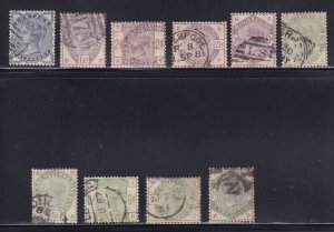 GB Scott # 98 - 107 Set F-VF used with nice colors cv $ 1382 ! see pic !