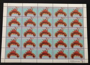 PAPUA 2004 Head dress.5 Values x 25 MNH.(125 Stamps)  Pap256