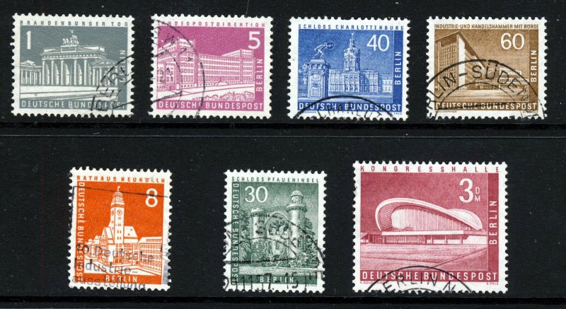 WEST BERLIN GERMANY 1957-59 Berlin Buildings & Monuments SG B133 to SG B146a VFU