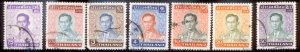 Thailand 1972 SC# 608,610-2,616-5,618 Used CH4