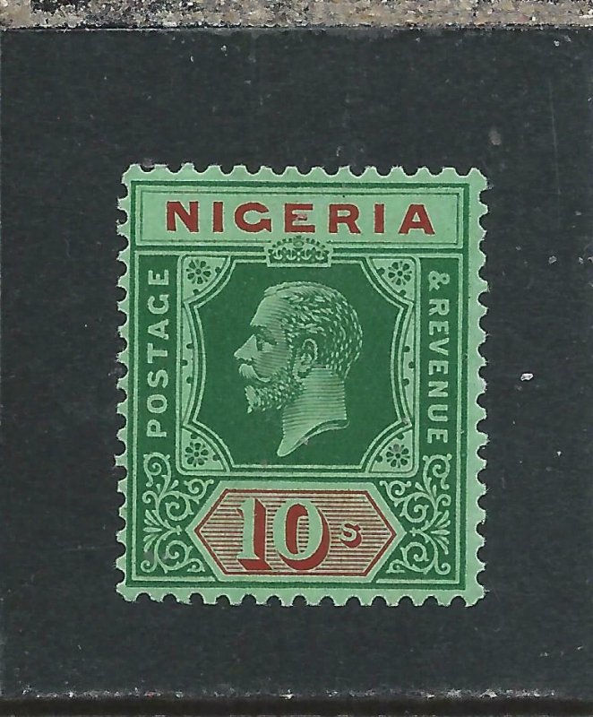 NIGERIA 1921-32 10s GREEN & RED/ GREEN MNH SG 29 CAT £65