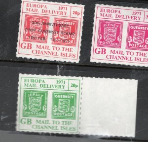 BRITISH POSTAL STRIKE 1971 MAIL TO CHANNEL ISLANDS (B7)
