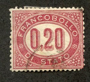 Italy, Scott #o3, Used