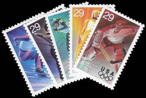 PCBstamps  US #2807-2711 Sgls  $1.45(5x29¢)Winter Olympics, MNH, (1)