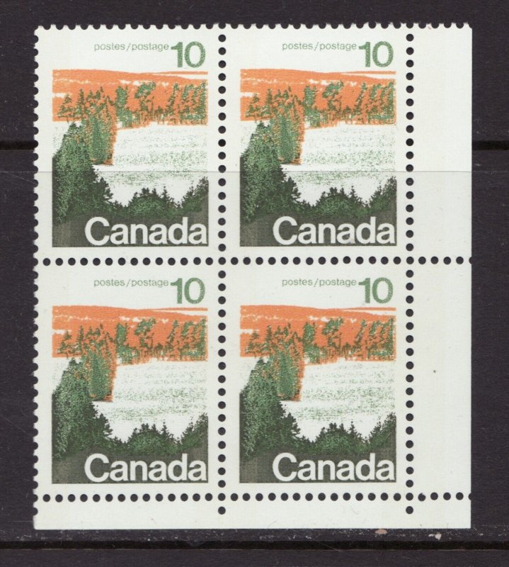 1973 - #594iii RL BL. W2B, DF, Ribbed vert - Canada Landscape Definitive cv$7.50