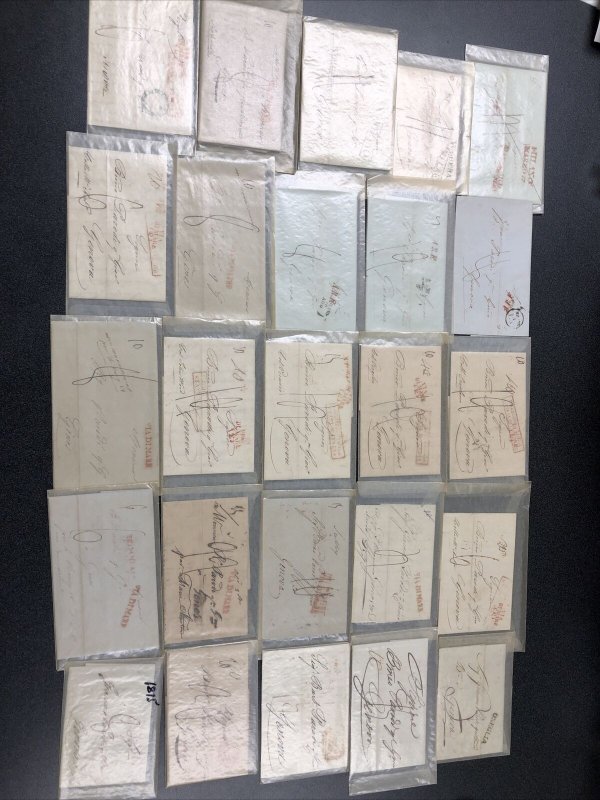 Italian Stampless Letters Mainly 1800’s ( 300 Covers ) 