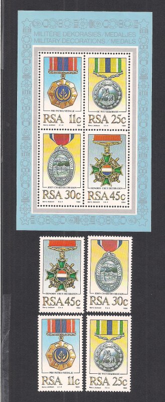 SOUTH AFRICA SC# 642-45a FVF/MLH  1984