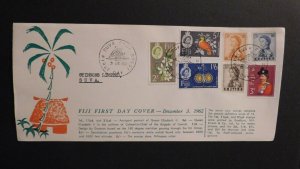 1962 First Day Cover FDC Suva Fiji Local use Stinsons Limited Palm Tree 6