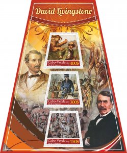 Stamps.  David Livingstone  2019 year 1+1 sheets perforated