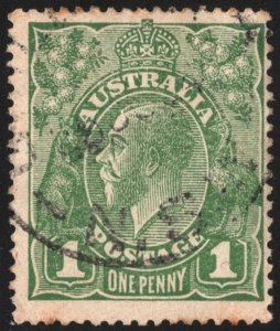 Australia SC#64 1d King George V (1924) Used