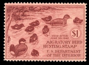 MOMEN: US STAMPS #RW8 DUCK MINT OG NH VF LOT #80489*