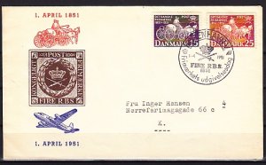 Denmark, Scott cat. 330-331. Post Delivery issue. First day cover. ^