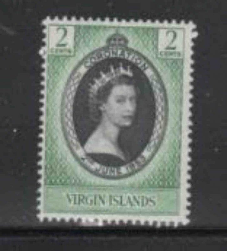 VIRGIN ISLANDS #114 1953 CORONATION ISSUE MINT VF NH O.G