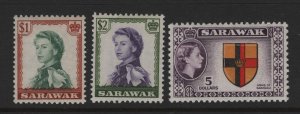 Sarawak Scott # 209 - 211 VF mint OG LH with nice color scv $ 81 ! see pic !