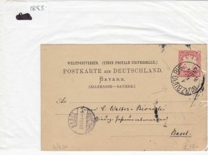 German Postal History Stamps Cover 1883 Ref 8750