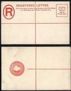 Gibraltar HG8 2d Vermilion Registered Envelope Size F DLR Mint