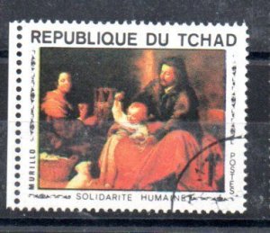 CHAD - TCHAD - 1969 - HUMAN SOLIDARITY - MURILLO - ART - PAINTING - Used