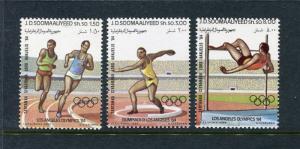 Somalia 535-537, MNH, Olympics Los Angeles 1984. x27951