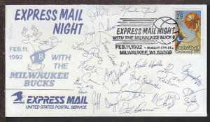 Express Mail Night Milwaukee Bucks 1992 Cover BIN 15055