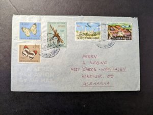 1965 Portuguese Mozambique Airmail Cover Lourenco Marques to Rhede Germany