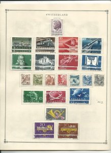 Switzerland Collection 1941 to 1968 on 12 Scott International Pages