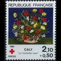 FRANCE 1984 - Scott# B566 Rose Basket Set of 1 NH