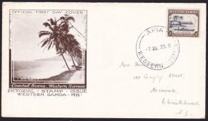 SAMOA 1935 4d FDC ex Apia..................................................69685