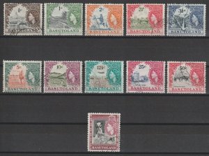 BASUTOLAND 1961/3 SG 69/79 USED Cat £85