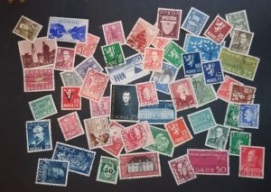 NORWAY Vintage Used Stamp Lot T4752