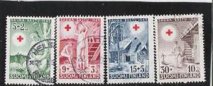 Finland  Scott# B94-B97  Used