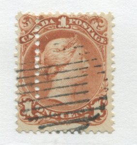 1868 1 cent Large Queen used misperfed with extra row of vertical perforations