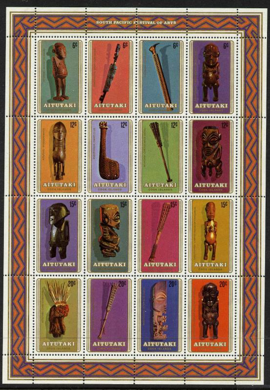 Aitutaki 207b MNH - Art, Wood Carvings, Artifacts