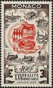 1955 Monaco Scott 333 25th Monte Carlo Auto Rally MNH