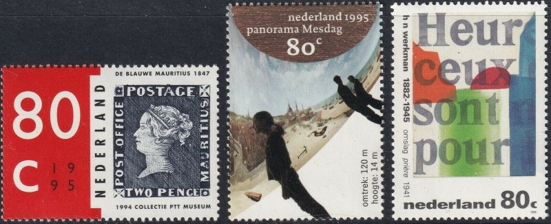 Sc# 874 / 876 Netherlands 1995 Mauritius complete MNH set CV $3.00