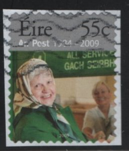 Ireland 2009 used Sc 1827 55c Woman at counter An Post 25th ann Perf 11 x 11....