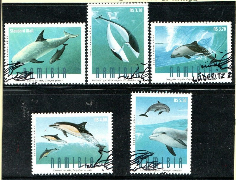 2006   NAMIBIA  -  SG: 1027/31  -  DOLPHINS  -  USED