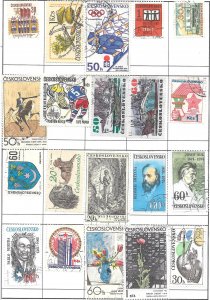 Czechoslovakia Mixture Page of 20 stamps Lot (myB1P41) Collection / Lot