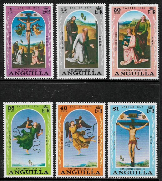 Anguilla #187-92 MNH Set - Easter Paintings