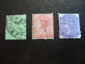 Stamps - South Australia - Scott# 114-116 - Used Part Set of 3 Stamps