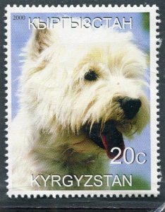 Kyrgyzstan 2000 DOGS THE WESTIE 1 value Perforated Mint (NH)