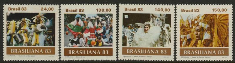 Brazil 1841-4 MNH Carnival, Costumes, Brasiliana 83