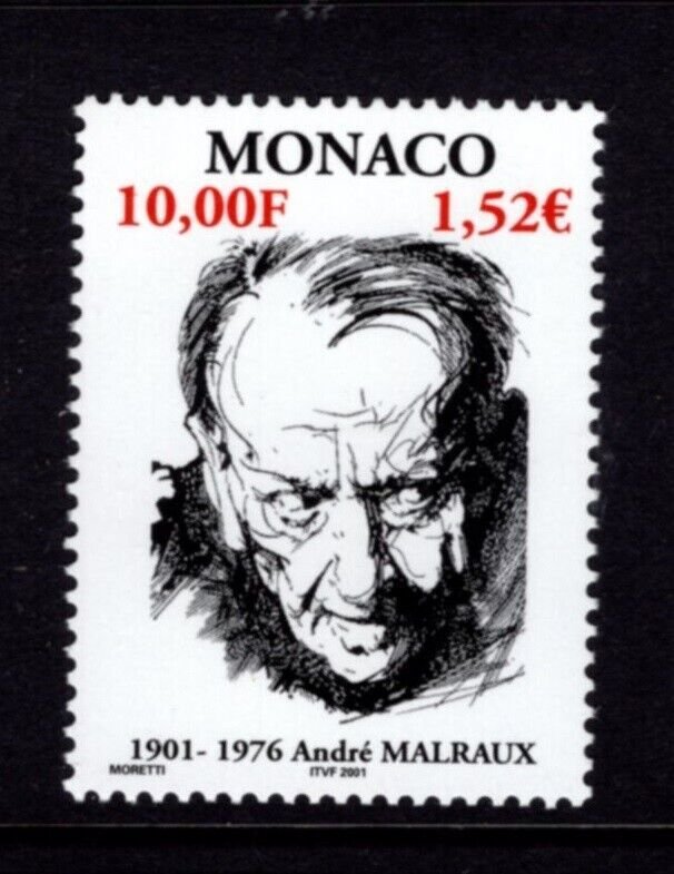 Monaco #2207 (2001 Andre Malraux issue) VFMNH CV $3.50
